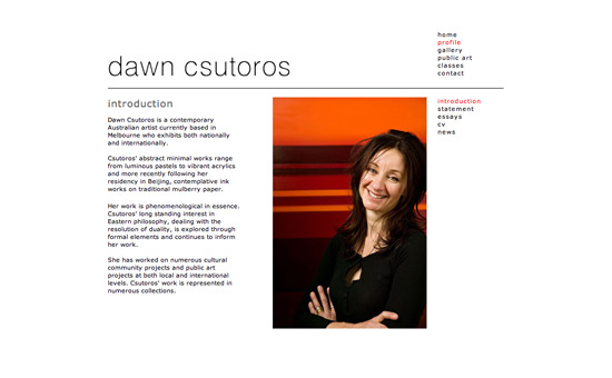Dawn Csutoros website